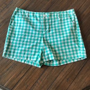 NWT Merona size 10 aqua/mint & white shorts